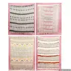 Bohemian Cotton Throw Blanket 50"x70" Decorative Sofa Blanket Hand Block Printed