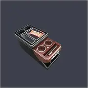 Arm Storage Box FOR Buick Gl8 2000-2019 Armrest Storage Box Car Armrest Box Armrest Box With USB Cup Holder Atmosphere Light(Black)