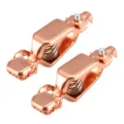 Battery Test Clip 40 Amp Spring Clamp Replacement for Automotive Car Copper 2pcs