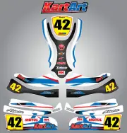 Arrow AX9 full custom KART ART sticker kit STORM STYLE / graphics / decals