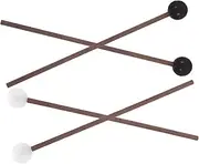 Kisangel 2 Pairs Portable Rubber Head Drumsticks Lightweight Steel Tongue Drum Mallets for Percussion Instruments Accessories for Beginners Professionals Excellent Sound Performance