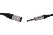 Ampenol 6m 3 Pin Male XLR To 6.35mm Jack TRS Microphone Cable