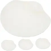 Ciieeo 4Pcs Shell Shaped Dumpling Plate with Sauce Compartment Compact Serving Dish for Sushi Snacks Dips Lightweight Food Plates for Home and Restaurant Use