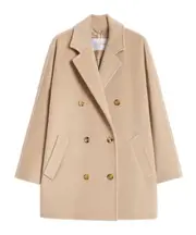 Max Mara Rebus Double-Breasted Coat IT40,IT34,IT44,IT42,IT38,IT36 true color