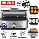 Kambrook Electric 3-Way Egg Cooker Poacher Steamer Omelette Maker Black Culinary