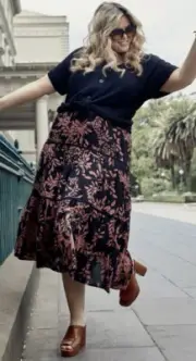 TS Taking Shape Virtu Plus Sz S-M 18Gypsy Romance Skirt NWT Rrp$120