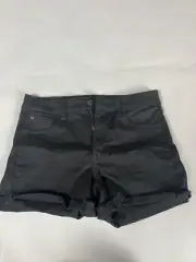 NEW American Eagle Black Cuffed Shorts Size 8 Women’s Next Level Stretch