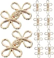 [SHERCHPRY] 10 Pack Metal Sewing Buttons Traditional Chinese Style Decorative Buttons for Clothing and Craft Projects