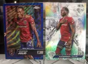 Anderson Julio LOT/2 2023 Topps Chrome MLS Derby Diamond Green Refractor /75