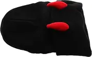 [Baluue] Warm Outdoor Cap Demon Horns Knitted Beanie for Women Men's Horn Headband Crochet Beanie Party Wear Black