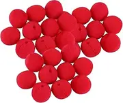 Dickly Red Clown Noses Photo Props Novelty 5cm Funny for Costume Cosplay Noses for Performance Halloween Christmas, 30pcs
