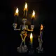 萬圣節骷髏蠟燭燈LED恐怖氣氛燈酒吧鬼屋裝飾燈萬圣派對裝飾用品
