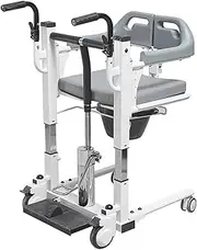 Patient Lift Aid Portable Patient Lift Transfer Wheelchair Lightweight Bedside Wheelchair Wheelchair Lift for Car Bathroom Lift Wheelchair Bed to Toilet Transfer Chair Toilet Aids for Elderly