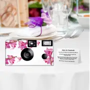 5 Spring Orchid Single Use Disposable Cameras Fun Cameras, KODAK film (FJ3601)