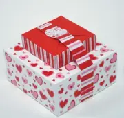 NEW HEARTS STACKABLE COOKIE BOXES (2)