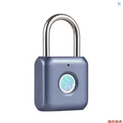 迷你指紋掛鎖 USB 可充電指紋鎖 20 個指紋 IPX2 防濺防盜安全掛鎖,適用於門自行車行李背包櫃