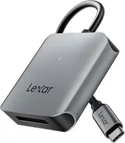 Lexar RW510 CFexpress Type B Card Reader, Up to 10Gbps, USB 3.2 Gen 2 CF Memory Card Reader for CFe Type B Card, CF Card Reader Includes USB Type-C Cable (LRW510U-BNHNG)