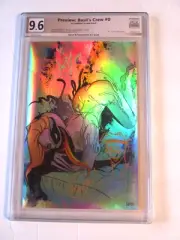 FOIL BASIL'S CREW #0 REMARK & SIGNATURE A.J. GOOD AJ LTD 2/15 VENOMIZED PGX 9.6