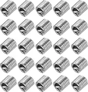 uxcell 50pcs Wire Thread Inserts 4-40 UNC 2D(7/32") 304 Stainless Steel Helical Type Coiled Thread Repair Kit Wire Screw Threaded Sleeve Sheath for Mechanical Equipment