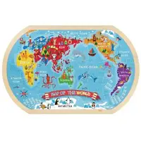 在飛比找森森購物網優惠-Tooky Toy Co 世界地圖拼圖1pc