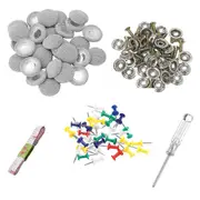 60pcs Diy Roof Lining Repair Kit Fix Sagging Headliner Pin Buckle Screw No Glue For Truck/car Screw Plaid gray