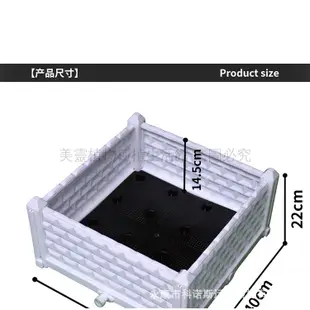 四種顏色 有機蔬菜種菜箱 屋頂花園方形塑料組合花箱 家庭蔬菜種植箱 戶外陽臺種菜箱鐘花箱