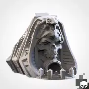 Pharaoh's Skull 3d Printed Dice Tower Terrain for RPG Tabletop Wargaming