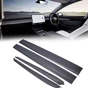 awagas Tesla Model 3 Model Y Dashboard Cover Wrap Inner Front Door Trim Panel Armrest Cover