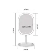 Catzon Makeup Mirror with 20 Led Lights Touch Screen USB Charging Beauty Mirror TD025 (Pink)