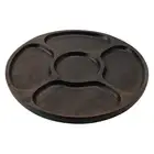 Wood Chip Dipping Tray Split Tray (round Center)