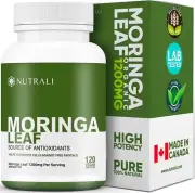 ORGANIC MORINGA LEAF Capsules 1200mg High Potency (2 x 600mg) for Liver Detox