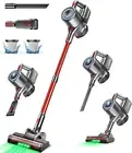 Cordless 500W Stick Vacuum, 45Min Runtime, Anti-Tangle, 1.5L Dust Cup