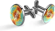 [Generic] Men's Cufflinks, Spring Sunflower Cuff Links for Men, Classic Cufflinks Black for Suit Shirt Wedding Business Birthday Jewelry Gift