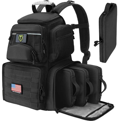 TIDEWE Range Backpack with Removable Divider Handgun Backpack with