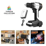 20V MAX Brushless Drill Driver Set, Power Drill with 2.0Ah Li-ion Battery