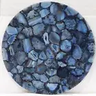 30" Agate Table Top / Blue Agate Coffee Table Top Decor