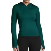 Victoria's Secret Essential Long-Sleeve Hoodie in Deppest Green, Size XS