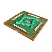 Folding Mahjong Table with Travel Set Portable and Easy to Use for Gamers
