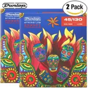 2-PACK Dunlop RTN45130 Robert Trujillo Nickel Wound 5-String Bass Strings 45-130