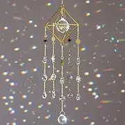 Sun Catchers with Crystals - Reflect Sunlight & Cast Rainbow Prisms Everywhere - Hanging Crystal Suncatcher for Window - Crystal Sun Catchers Indoor Window - Hanging Crystals for Decoration
