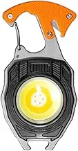 COB Keychain Work Light LED Emergency Flashlight with Bottle Opener Rechargeable Mini Torch 6 Modes