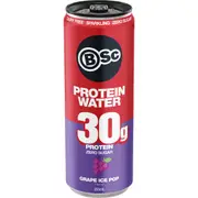 BSC Zero Sugar Protein Water Grape Ice Pop 355mL
