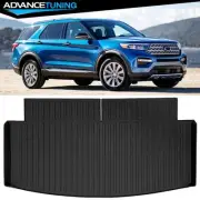 Fits 20-24 Ford Explorer All Weather 3D Molded Trunk Mat Boot Cargo Tray Pad TPE (for: Ford)