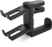 3 in 1 Headphone Hanger, Aluminium Alloy Gaming Headphone & Controller Holder, No Drilling Gaming Headset Holder with Protective Pad for Clamping on Desk