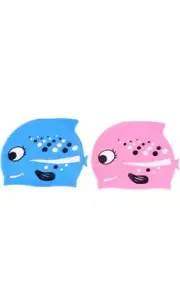 GANAZONO Swimming Caps for Kids Silicone Toddler Swim Cap