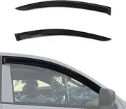 AUSGO Weathershields Compatible with Mitsubishi Triton Extra Cab MQ MR Series 2015-2024, Injection Weather Shields Window Visors Wind Deflectors Sun Rain Guard 2PCS Set
