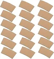 HOODANCOS 100Pcs Heat Resistant Paper Cup Sleeves for Tea Scald Cover for Water Cups Durable and Non Slip Protection for Hot Drinks for Takeaway and Parties