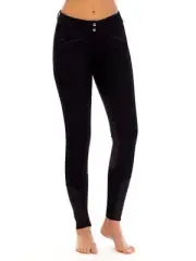 New Goode Rider Womens Full Seat Black Miracle Breech