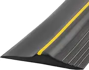 Universal Garage Door Bottom Threshold Seal Strip,Weatherproof Rubber DIY Weather Stripping, Not Include Sealant/Adhesive (20Ft, Black)