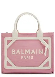Balmain B-Army Small Canvas Tote - Pink ONE SIZE